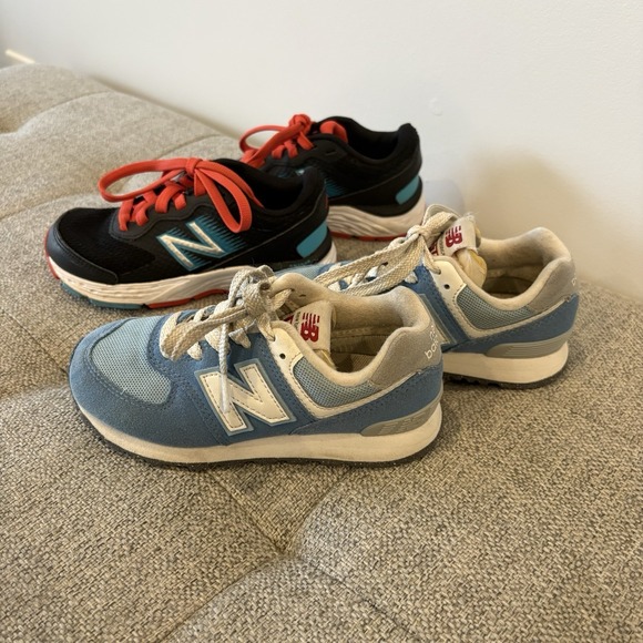 New Balance Other - Little Kid Bundle, Set Of Two New Balance Sneakers Sz11 BLUE Black Red